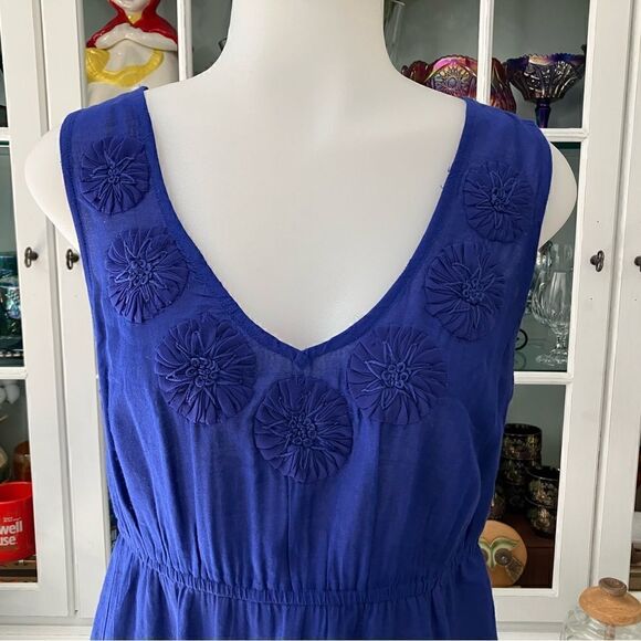Bluish-Purple Embellished Sleeveless Top | S | ELLE - Picture 5 of 10